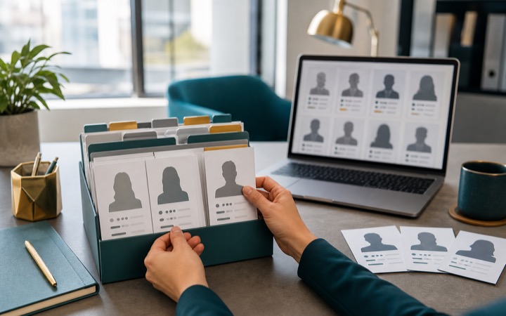 Anonymous talent catalogue profiles in a recruiter workspace
